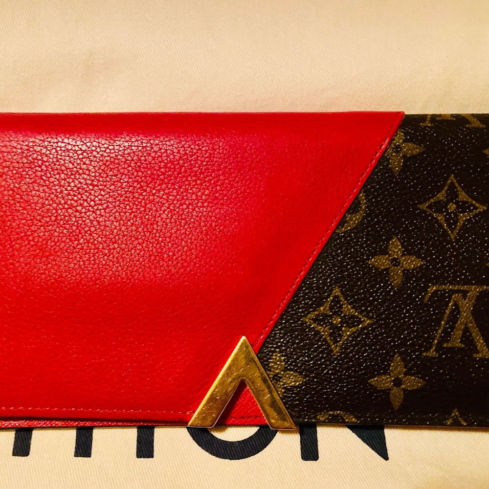 Louis Vuitton Kimono Red Cerise Monogram Tote Bag